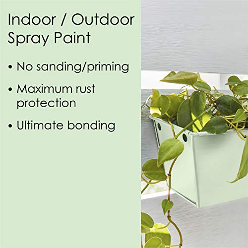Krylon Fusion All-In-One Adhesive Spray Paint for Indoor/Outdoor Use, 12 oz, Sea Green