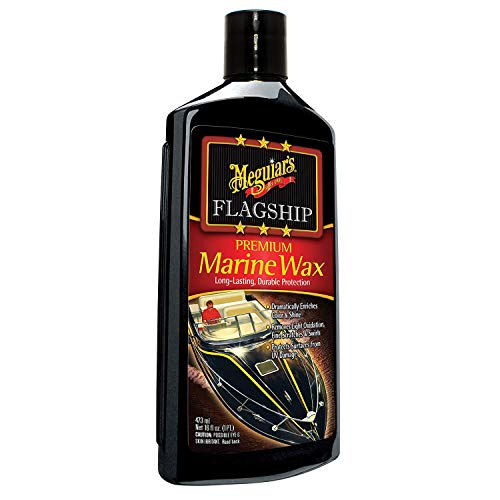 Meguiar's Flagship Premium Marine Wax M6316 - Synthetic RV and Boat - Durable Fiberglass and Gel Coat Protection for a Long-Lasting Shine - Professional-Grade with UV Protection, 16 Oz Liquid