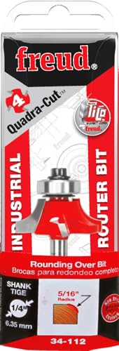 Freud 34-112: 5/16" Radius Rounding Over Bit with 1/4" Shank
