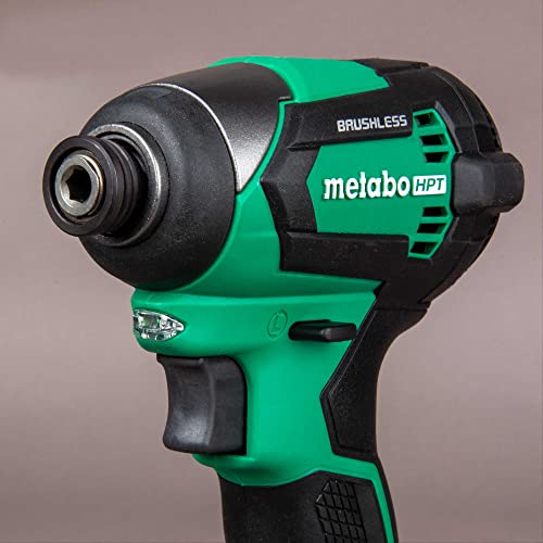 Metabo HPT 18V MultiVolt Impact Driver Kit | 1/4-Inch Chuck | 2-2.0 Ah 18V Batteries | 1,549 in-lbs Torque | Brushless Motor | Compact Size & Weight | Lifetime Tool Warranty | WH18DEX