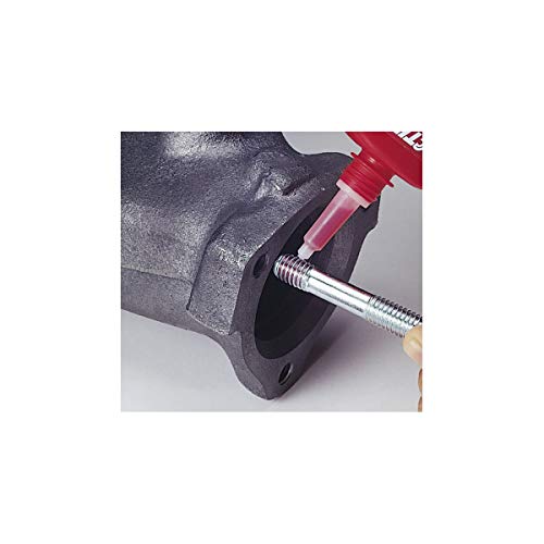 LOCTITE 271 Automotive Threadlocker Red - High Strength Thread Lock, Fluorescent, Heavy-Duty, Works on all Metals - 6 ml, 1 Pack