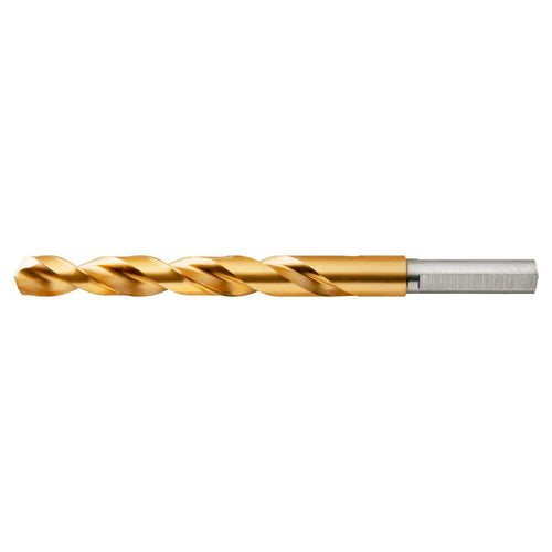 DEWALT DW1328 7/16-Inch Titanium Nitride 3/8-Inch Reduced Shank Split Point Twist Drill Bit, Gold