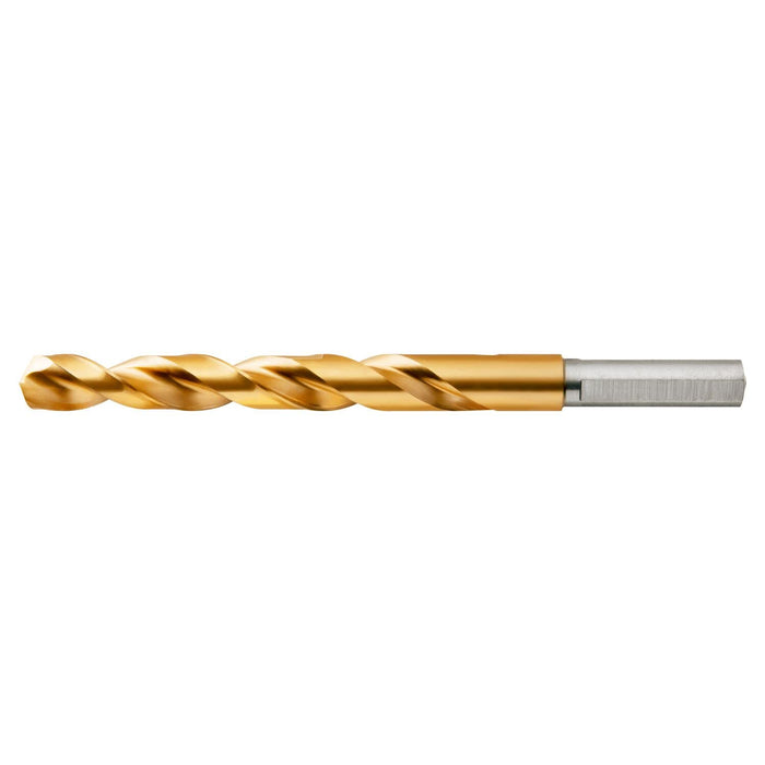 DEWALT DW1328 7/16-Inch Titanium Nitride 3/8-Inch Reduced Shank Split Point Twist Drill Bit, Gold