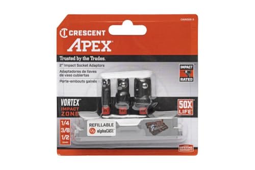 Crescent Apex 3 Pc. VORTEX Impact Socket Adapter Set - CAVAD2R-3