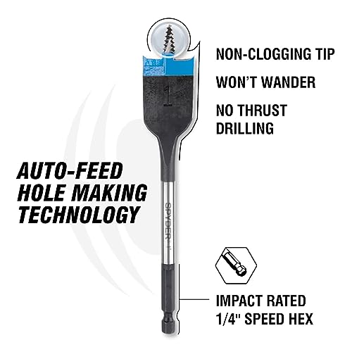 Stinger 10pc Assorted Woodboring Spade Bit Set