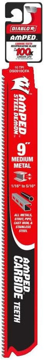 Diablo DS0910CFA 9" TCT Medium Metal Amped Reciprocating Saw Blade