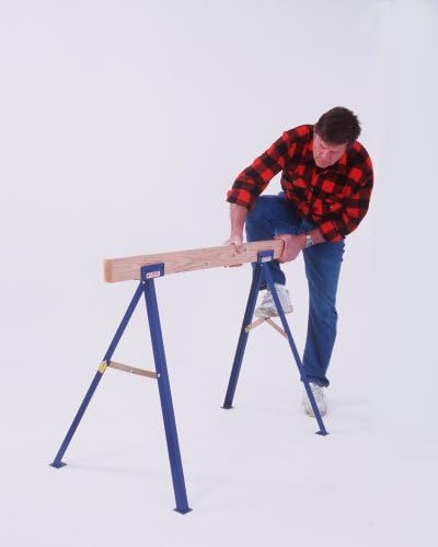 Guardian Fall Protection (TS-27) 27" Tall Sawhorse (includes legs for one sawhorse), Blue Powder Coat Finish