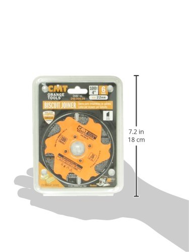 CMT 240.006.04 Biscuit Joiner Blade, 4-Inch Diameter x 6 Teeth, PTFE-Coated.