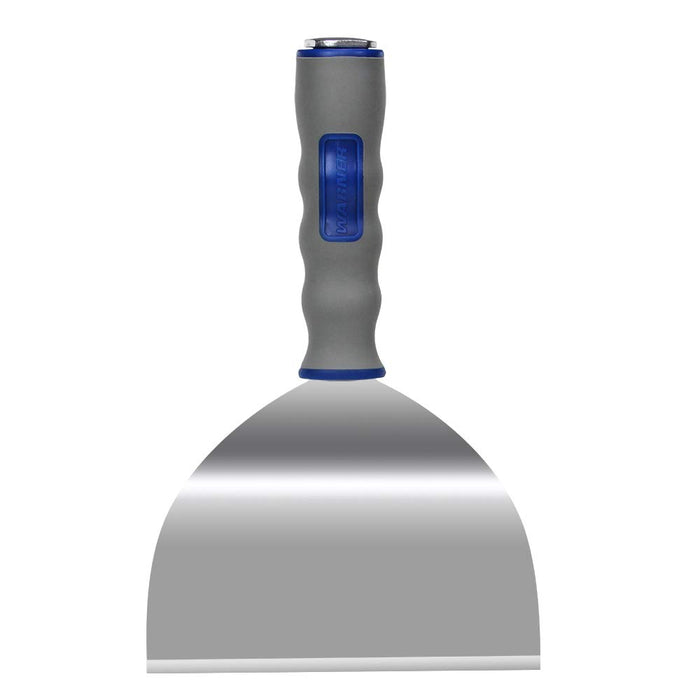 Warner (657) 6" Easy Reach Bent Scraper, 0.06" Carbon Steel Blade