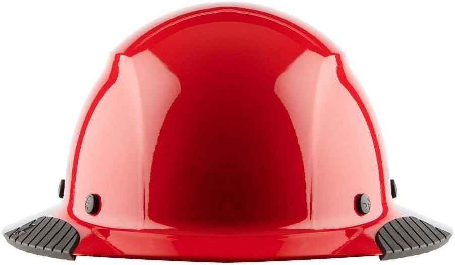 DAX Fiber Resin Full Brim Hard Hat (50/50 Gloss Red/Black)