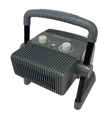 Remington Adjustable Portable Electric Space Heater with Overheat Protection for Garage, Jobsite or Workshop (REM-300A-120-B)