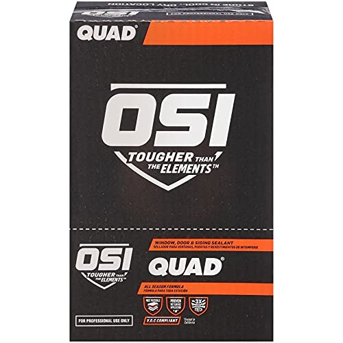 OSI 1637074 QUAD Green 756 Window, Door and Siding Sealant, 10-Fluid Ounce Cartridge