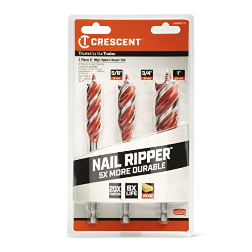 Crescent 3 Piece High Speed Auger Set - 6.25" | CDSASET-3