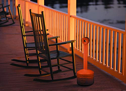 Justrite, Personal Smoker�s Cease-Fire Outdoor Ashtray, Polyethylene Standing Ashtray with Steel Bucket, 1 Gallon, Terracotta, 26806T