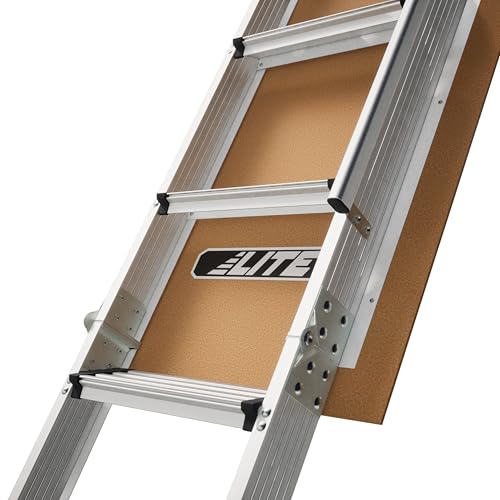 LITE 10-Foot Aluminium Attic Ladder 54" W x 22.5" H, 375-Pound Load Capacity, Type IAA, AP2240MS