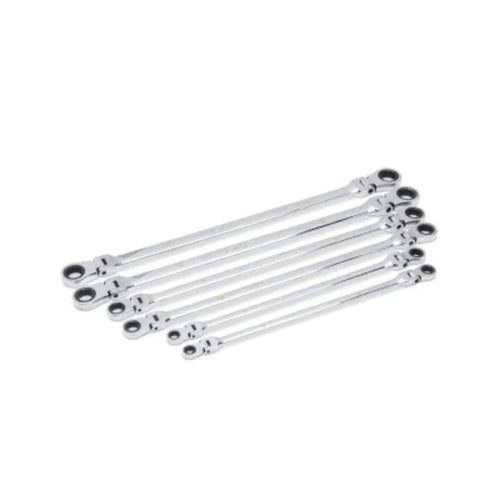 GEARWRENCH 86830 6 Piece 90-Tooth 12 Point Metric GearBox Double Flex Ratcheting Wrench Set