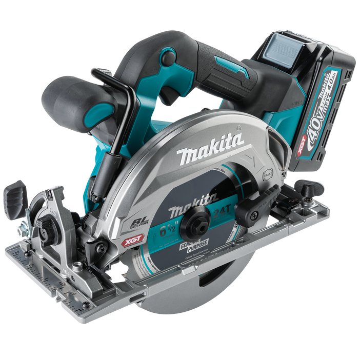 Makita (GSH05M1) 40V MAX XGT Brushless Cordless 6‑1/2" Circular Saw Kit, AWS Capable (4.0Ah)