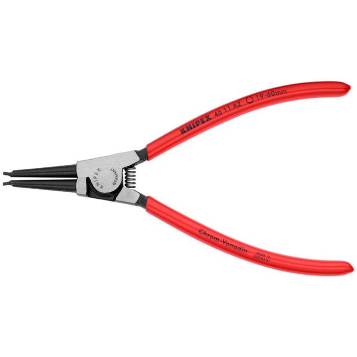 KNIPEX 7-1/4" External Snap Ring Pliers-Forged Tips