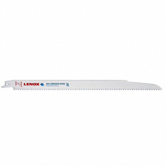 Lenox 20585156R Reciprocating Saw Blade: 6 TPI, 12" Length, 0.04" Thick, Bi-Metal (Pack of 5)
