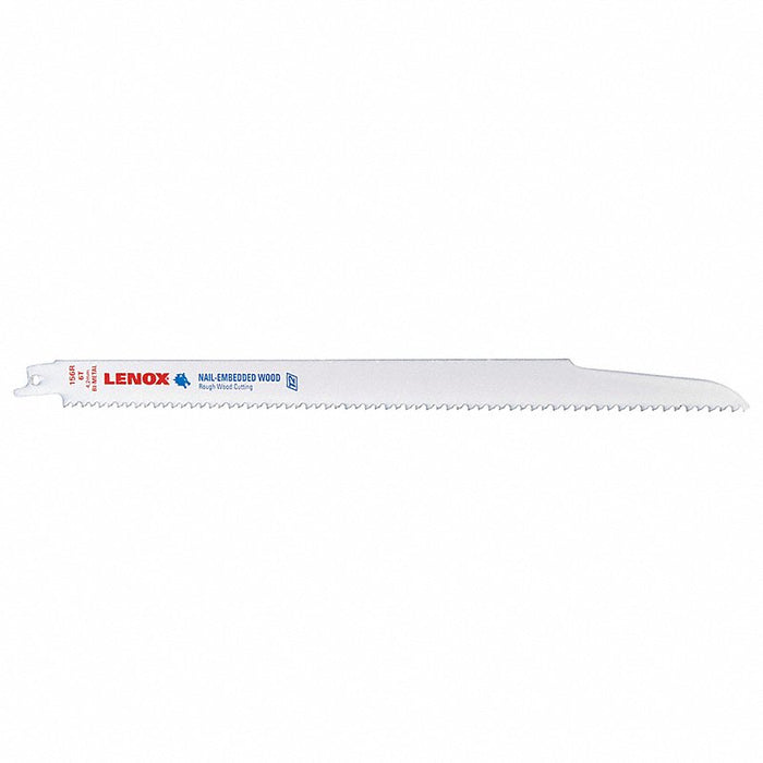 Lenox 20585156R Reciprocating Saw Blade: 6 TPI, 12" Length, 0.04" Thick, Bi-Metal (Pack of 5)