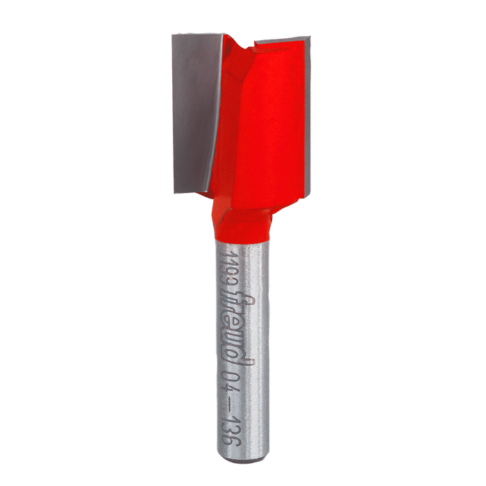 Freud 04-136 5/8" Diameter Double Flute Straight Bit with 1/4" Shank