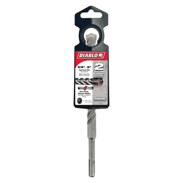 Diablo DMAPL2400 5/8" x 6" x 8" SDS-Plus 2-Cutter Carbide-Tipped Hammer Drill Bit