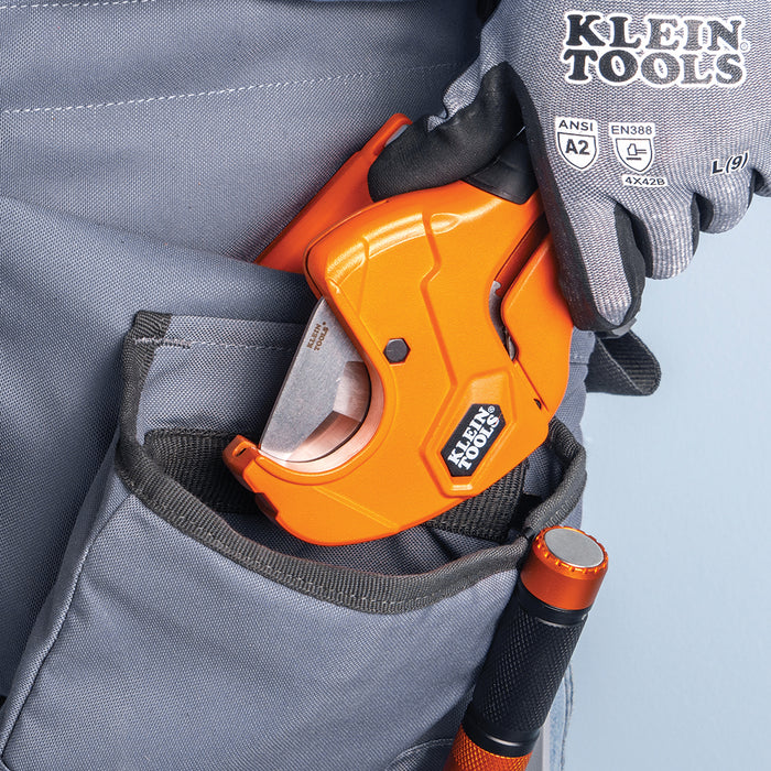 Klein Tools 50063 1-1/4-Inch Ratcheting PVC Pipe Cutter
