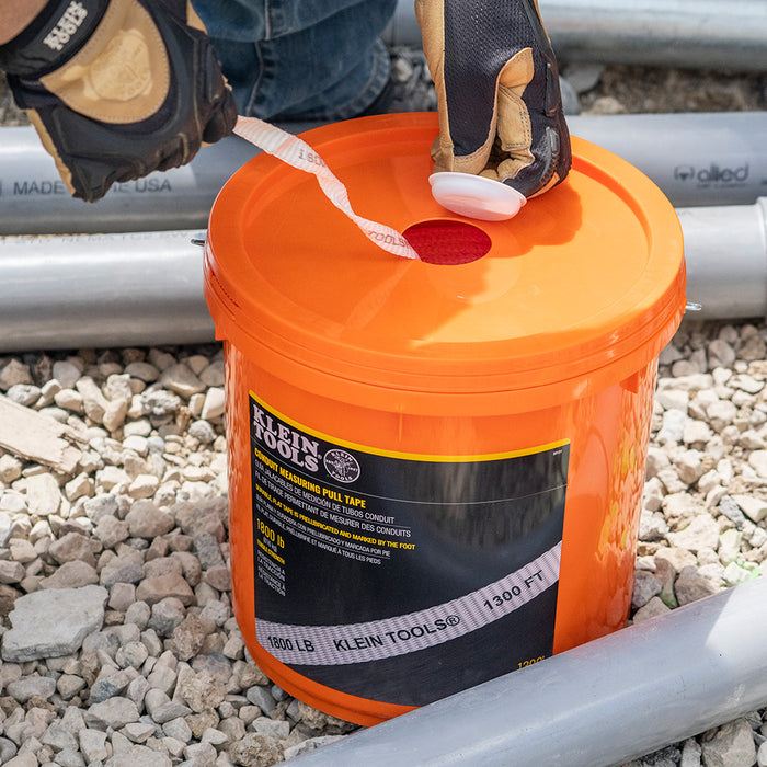 Klein Tools 50131 Conduit Measuring Pull Tape, 1800-Pound x 1300-Foot