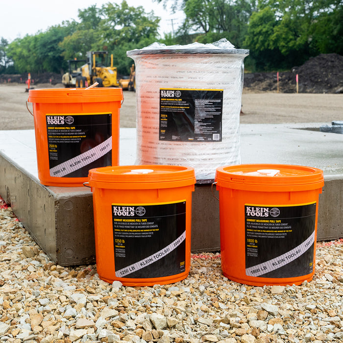 Klein Tools 50131 Conduit Measuring Pull Tape, 1800-Pound x 1300-Foot