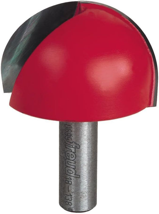 Freud (18-138) 1" Radius Round Nose Router Bit with 1/2" Shank, 2-Inch Diameter