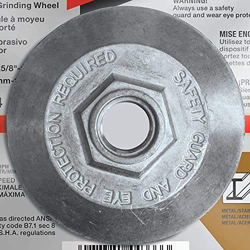 Makita A-95990-5 5" x 1/4" x 5/8-11" Hubbed INOX Grinding Wheel, 36 Grit, 5/pk