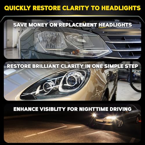 Meguiar's PlastX Clear Plastic Cleaner & Polish - Revive Cloudy, Hazy, and Lightly Scratched Plastics, Restore Clarity - 10 Oz