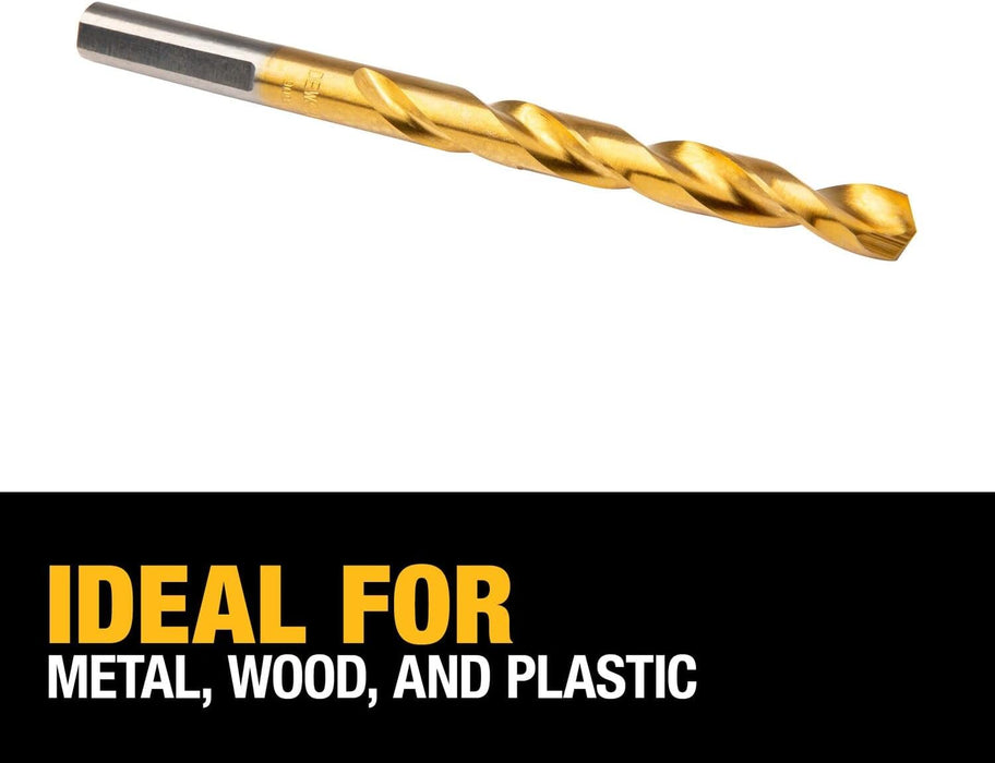 Dewalt DW1324 3/8-Inch Titanium Nitride Split Point Twist Drill Bit