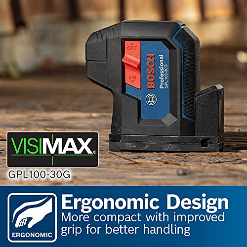 BOSCH 125ft Green 3-Point Self-Leveling Laser with VisiMax Technology