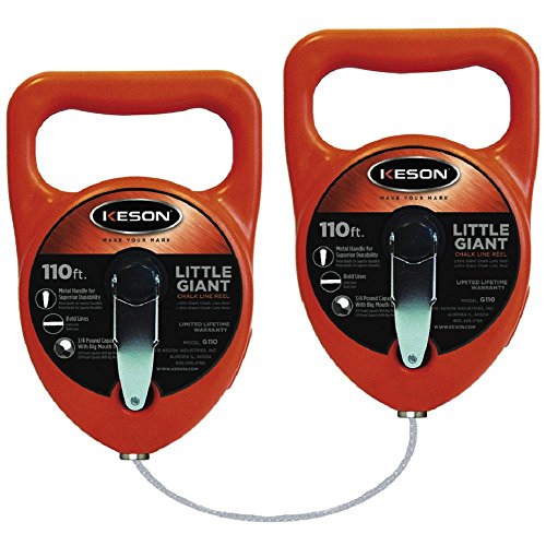Keson G110D Double Little Gaint Chalk Line Reel, 110-Foot — Contractor ...