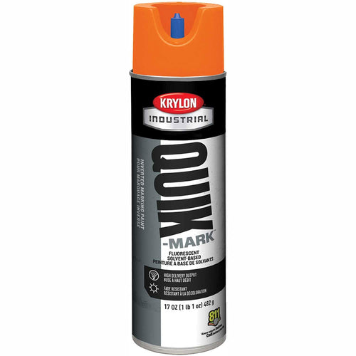 Krylon A03702007 Industrial Quik-Mark Sb Inverted Marking Paint Fluorescent Orange (Pack of 12)