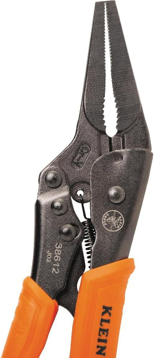 Klein Tools 38612 Long Nose Locking Pliers, 9-Inch