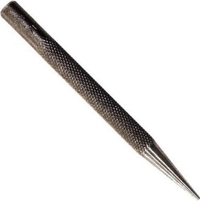Mayhew Tools 20501 Knurled Solid Punch, 3/32" x 4", Shot Blast Finish
