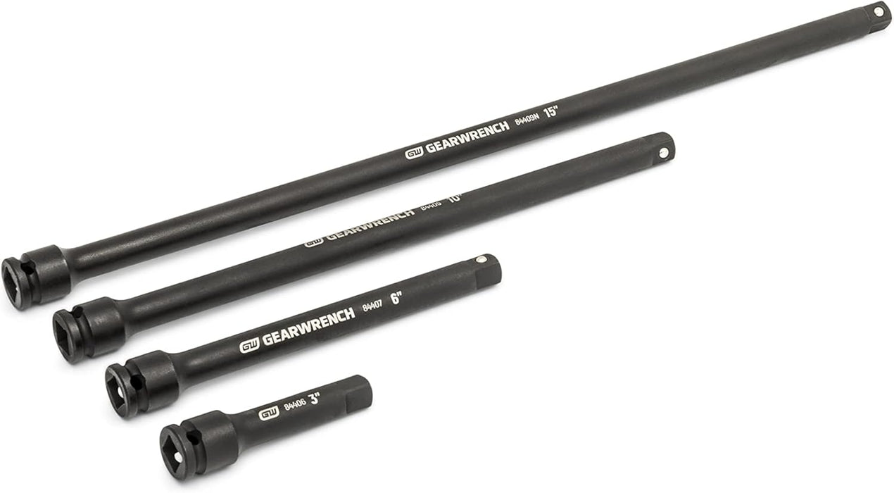 GEARWRENCH 86524 17 Piece 1/4", 3/8", 1/2" Impact Drive Tool Accessories Set with EVA Foam Tray