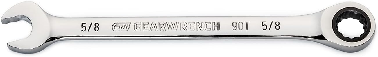 GEARWRENCH 86947 5/8" 4 Degree Swing Arch 12 Point Ratcheting Combination Wrench
