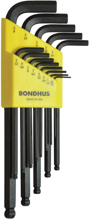 Bondhus 10937 Set of 13 Balldriver L-Wrenches, Sizes .050-3/8-Inch One Size Classic