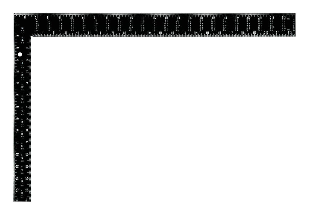 Johnson CS9 Steel Framing Square, 16" x 24", Silver