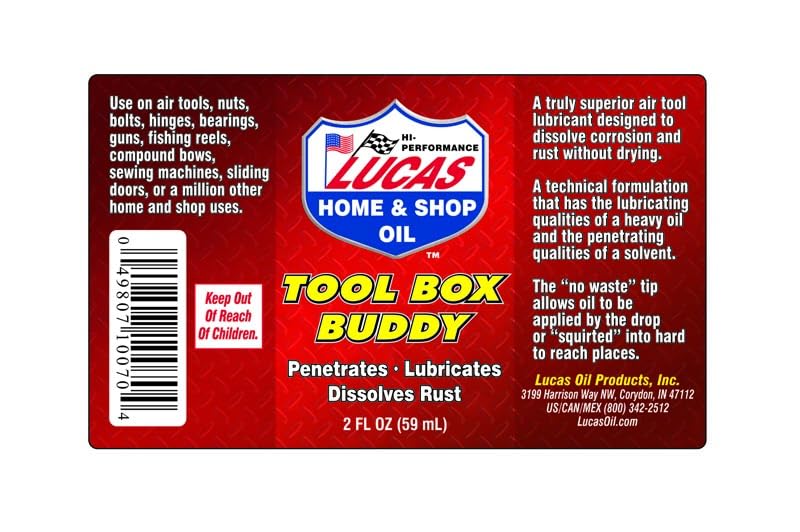 Lucas Oil 10070 Tool Box Buddy, 2 Ounce (Pack of 18)