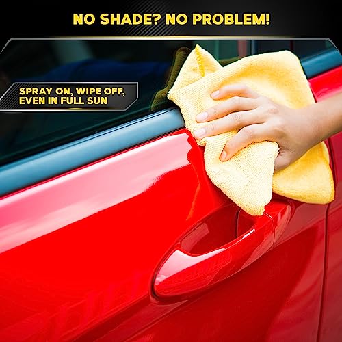 Meguiar's G7716 Gold Class Carnauba Quik Wax, Special Blend for Richness and Shine, Clear Coat Safe Meguiar's Quik Wax, Spray that Leaves Lasting Results without Residue, 16 Oz Containe