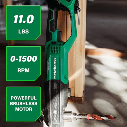 Metabo HPT 36V MultiVolt Cordless 1/2" High Power Right Angle Drill Kit, Power Drill Set with Bag, Lithium-Ion Slide Battery and Charger, 1/2-Inch Chuck, Compact Lightweight Power Tool, D36DYA