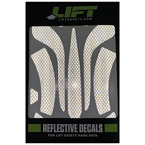 Lift Safety DAX Reflective Decals - White Medium