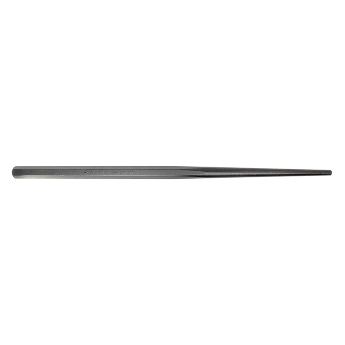 Mayhew Tools 22007 Extra-Long Aligning Line-Up Punch, 1/4" x 14", Black Oxide Finish