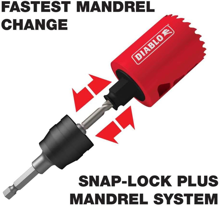 [USED-LIKE NEW] Diablo Tools DHS17SPL 17 Piece Plumber's Bi-Metal Hole Saw Set