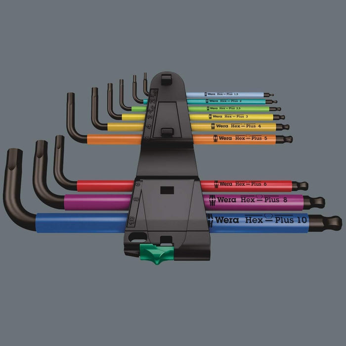 Wera Tools (05073593001) 950 SPKL/9 SM N SB Long ARM HEX Key Set