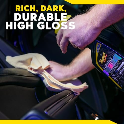 Meguiar's G220216 Ultimate Insane Shine Protectant, Car Cleaning Spray That Creates a Lasting and Glossy Shine, Auto Care Product Safe for Exterior and Interior Surfaces, 16 Oz